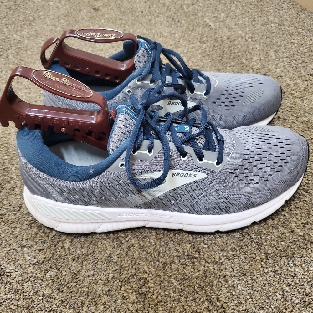 Brooks Adrenaline GTS Womens 12 UK 10 Gray Blue Running Walking Shoes B - Picture 3 of 11